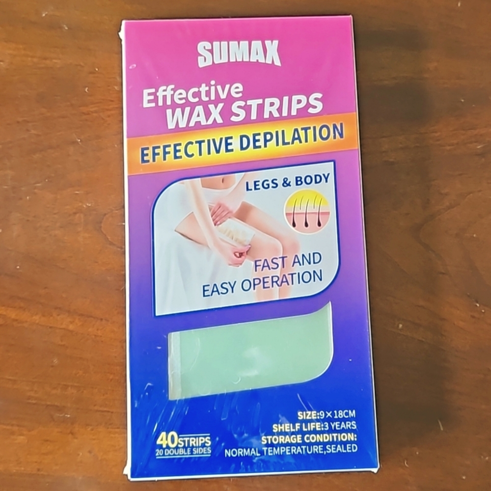 Sumax Legs and Body Wax Strips, 40 Strips